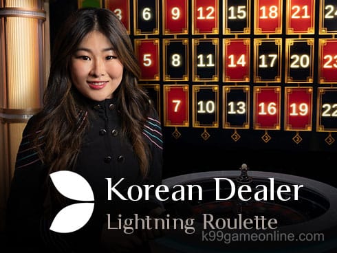 Korean Dealer Lightning Roulette Game Image